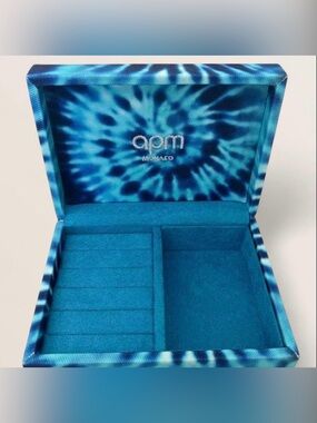 apm Monaco Blue Tie-Dye Jewelry Organizer Box